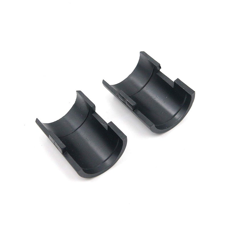 Geesatis 24 Pack Wire Shelf Locking Clips - 12 Sets 1 Inch (25mm) Diameter Black Split Sleeve Clips for Metal Shelving Rack, Secure Wire Shelf Brackets - Image 4